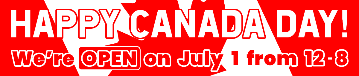 Open Canada Day from 12 to 8pm