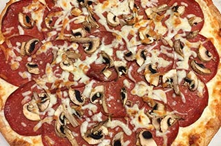 Pizza with Toppings on Top